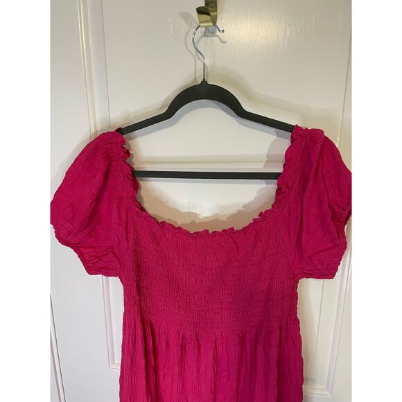 Davi and Dani womens large pink dress off shoulder new with tags - Picture 4 of 11